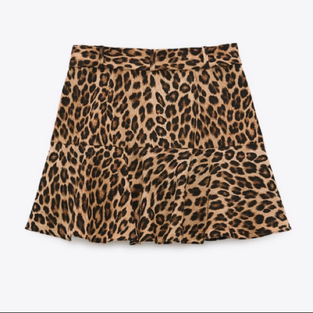 NEW! Zara Animal Print 🐆 Split Skirt - Picture 6 of 13